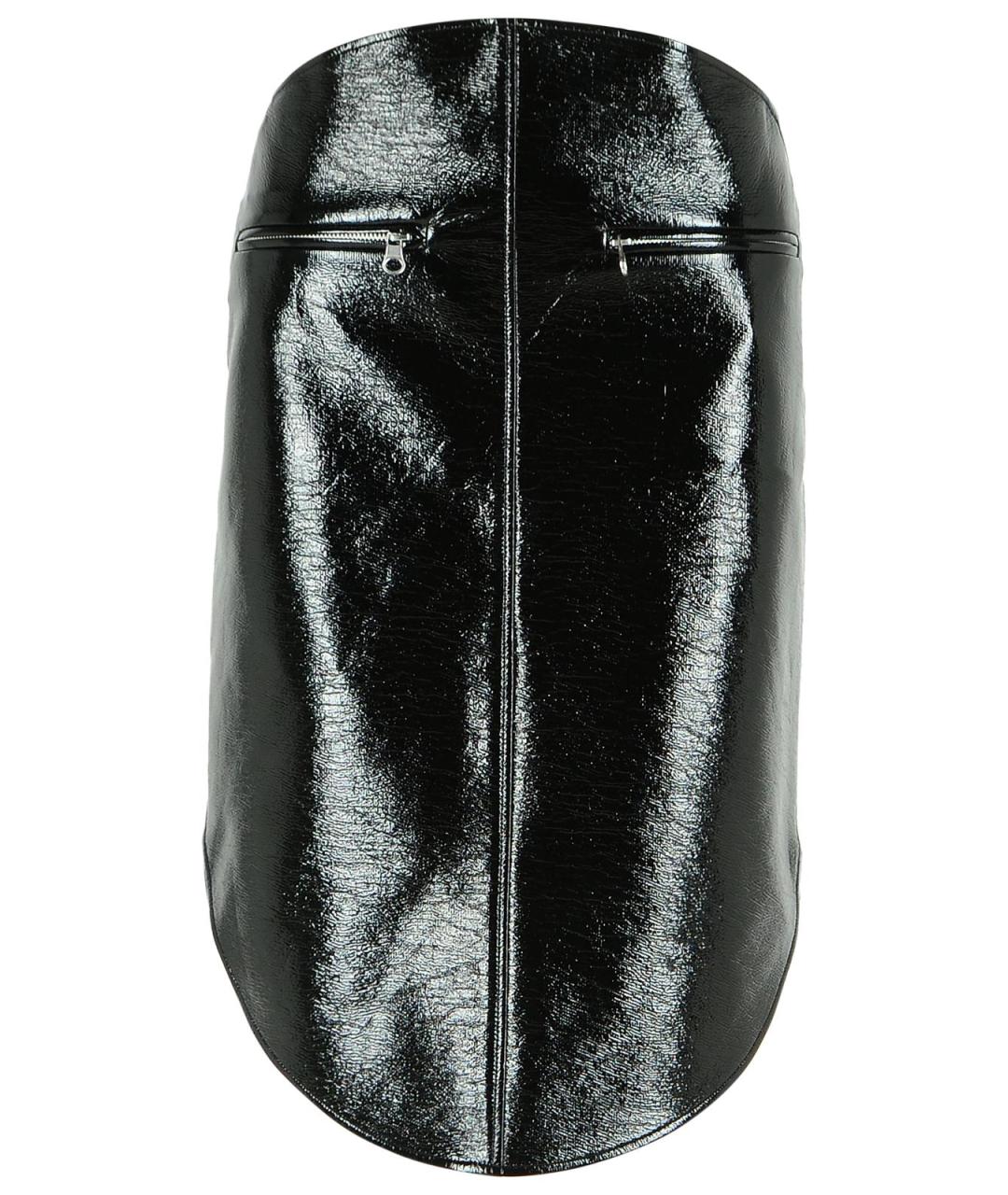 COURREGES Черная хлопковая юбка миди, фото 1