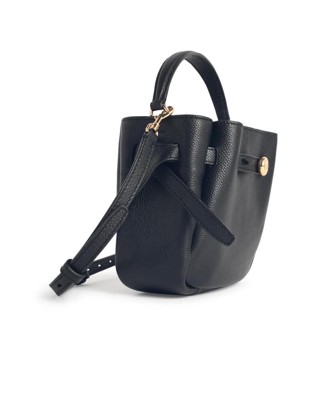 TORY BURCH Черная кожаная сумка через плечо, фото 2