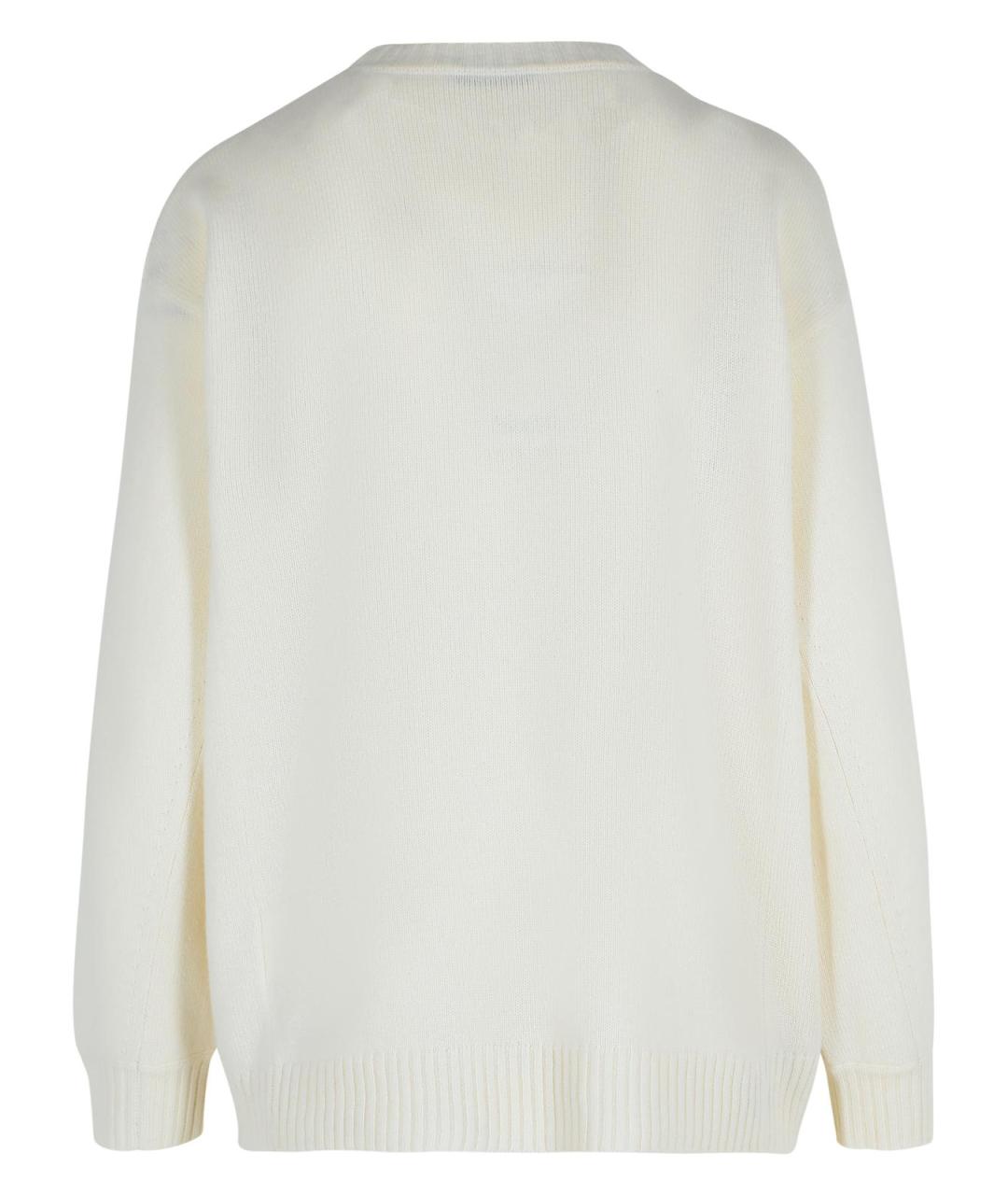 MAX MARA Бежевый шерстяной джемпер / свитер, фото 3