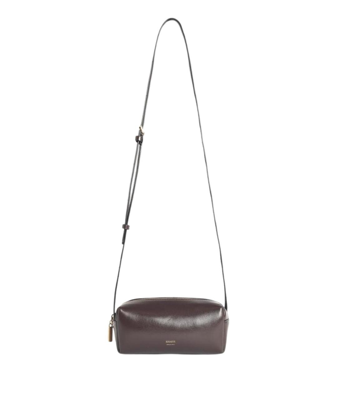 KHAITE Коричневая кожаная сумка через плечо, фото 1