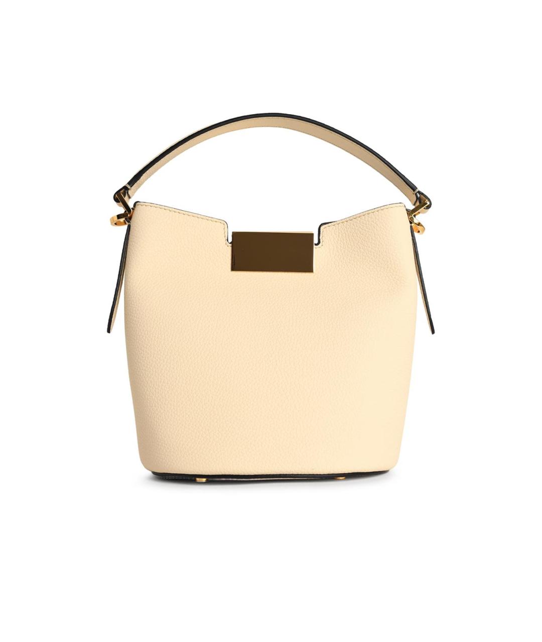 MARNI Белая кожаная сумка с короткими ручками, фото 3