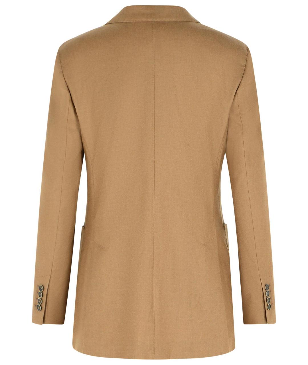 MAX MARA Коричневый кашемировый жакет/пиджак, фото 3