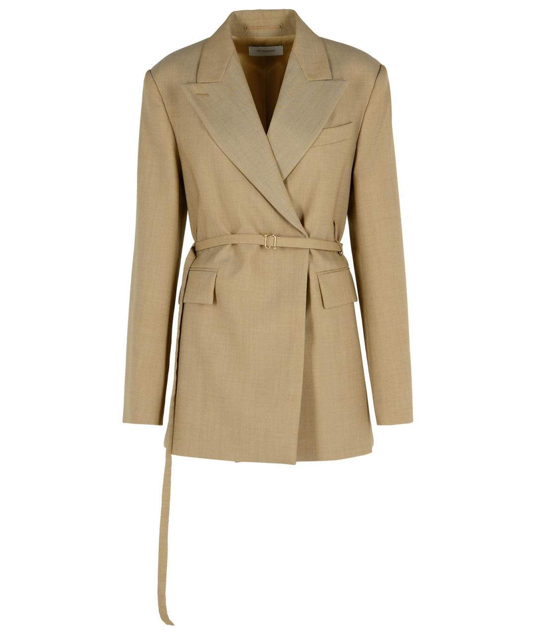 SPORTMAX Коричневый шерстяной жакет/пиджак, фото 1