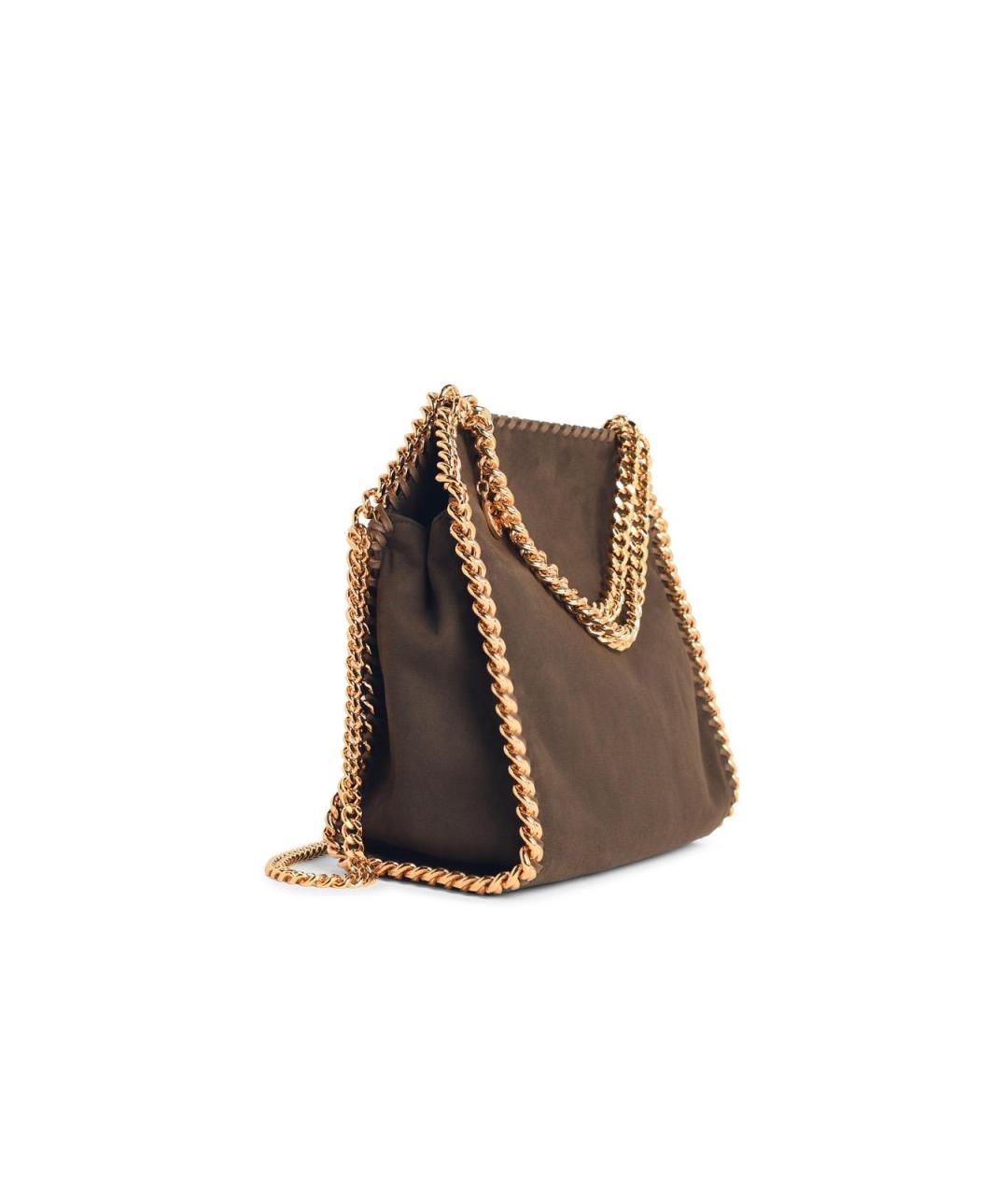 STELLA MCCARTNEY Коричневая синтетическая сумка тоут, фото 2