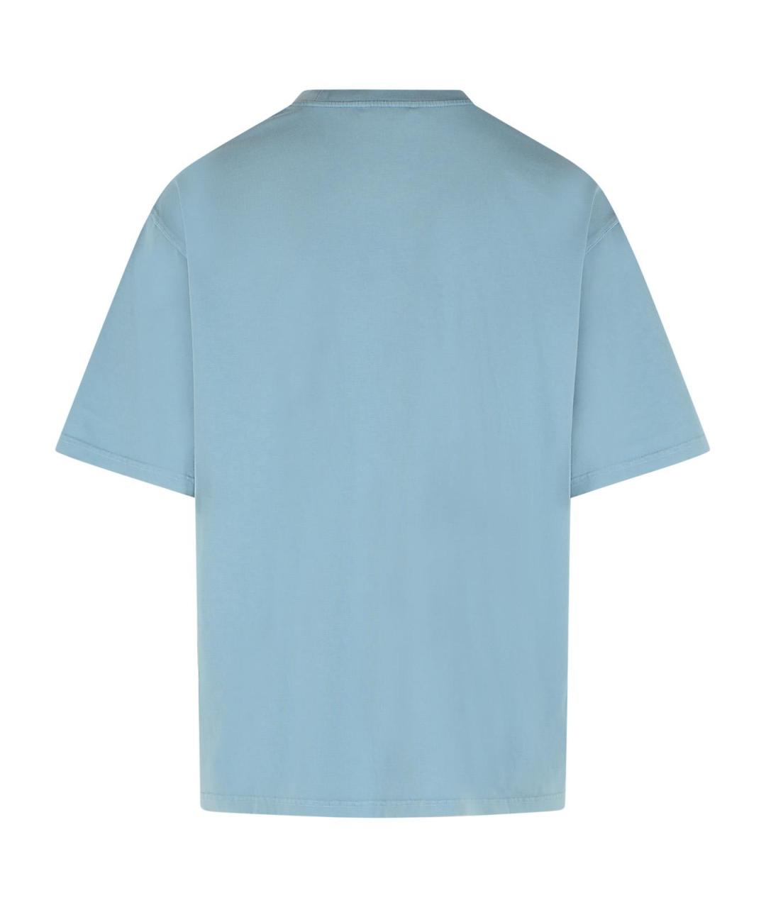 MARNI Голубая хлопковая футболка, фото 3