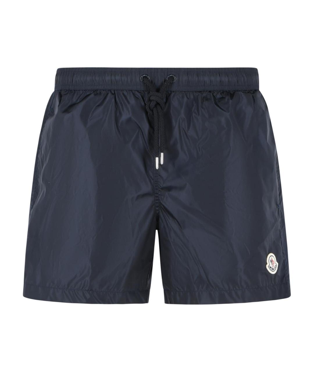 MONCLER Темно-синие полиамидовые плавки, фото 1