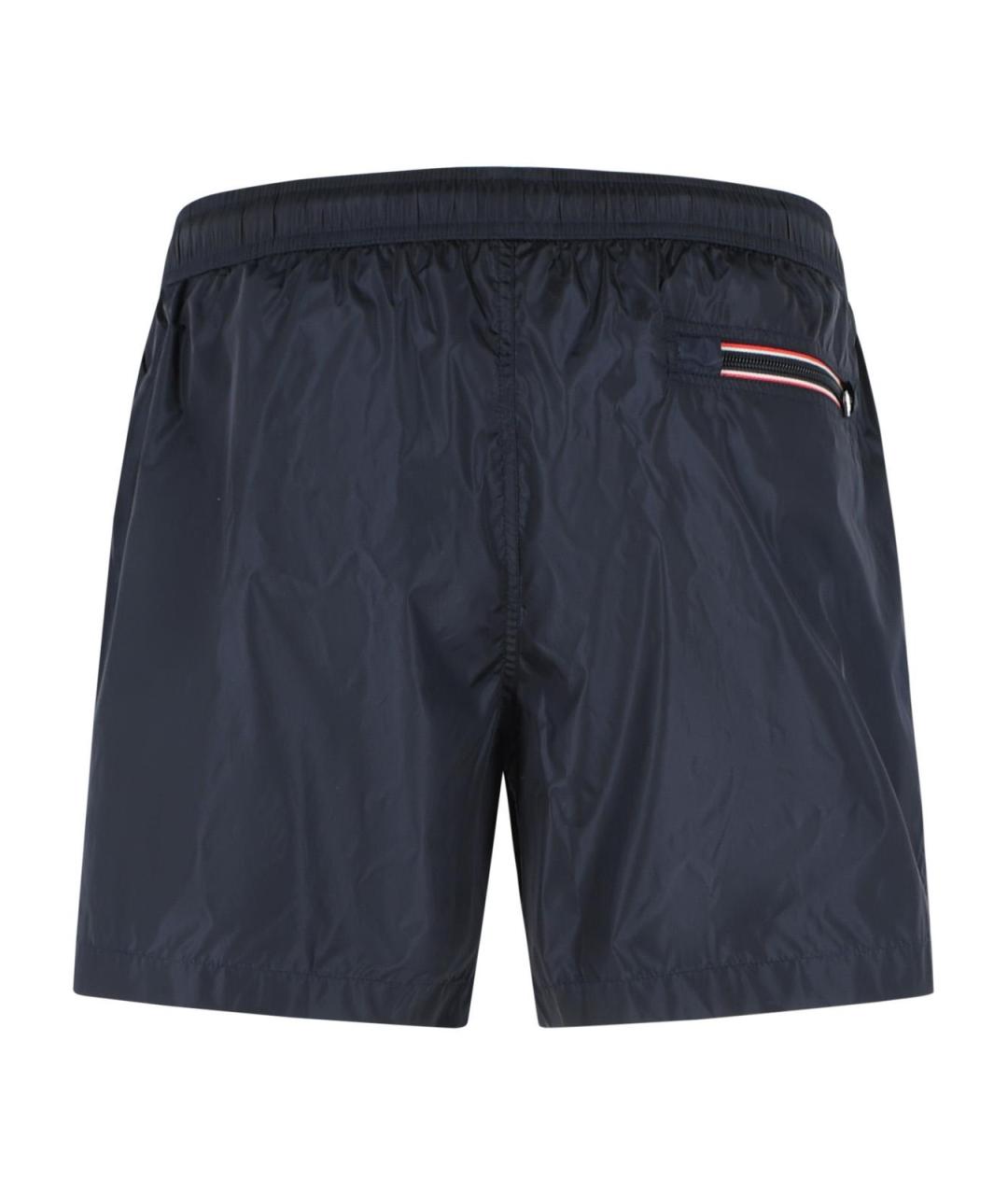 MONCLER Темно-синие полиамидовые плавки, фото 3