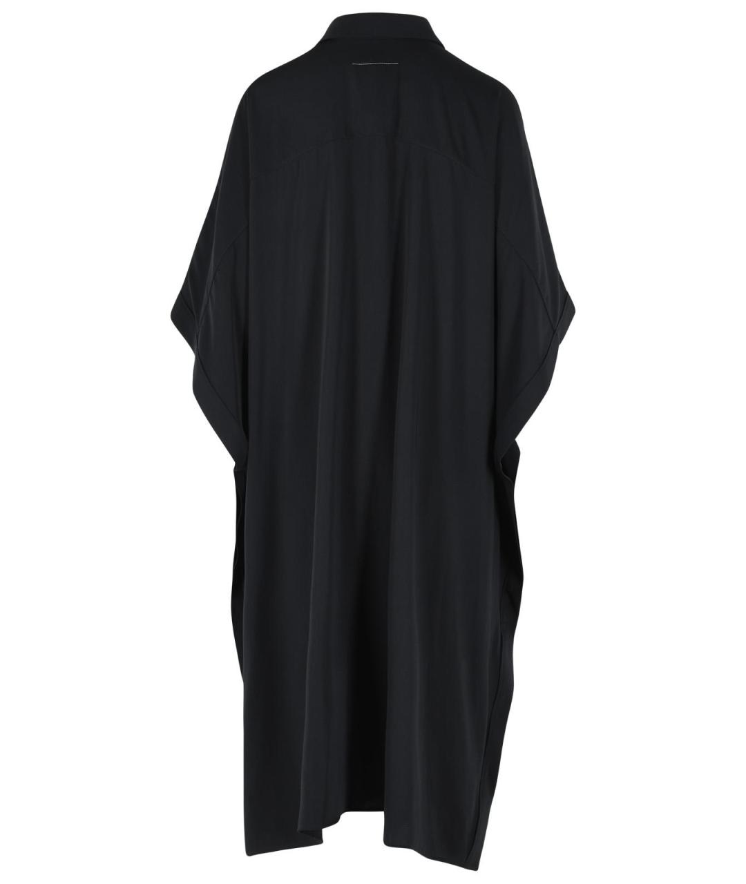 MM6 MAISON MARGIELA Черное полиэстеровое повседневное платье, фото 3