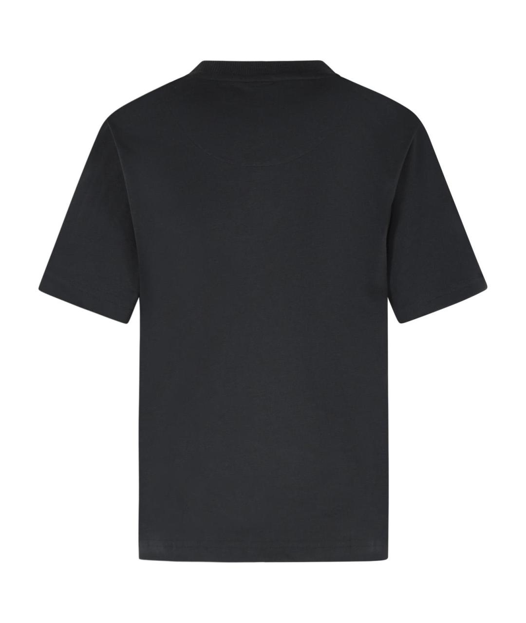 ADIDAS BY STELLA MCCARTNEY Черная хлопковая футболка, фото 3