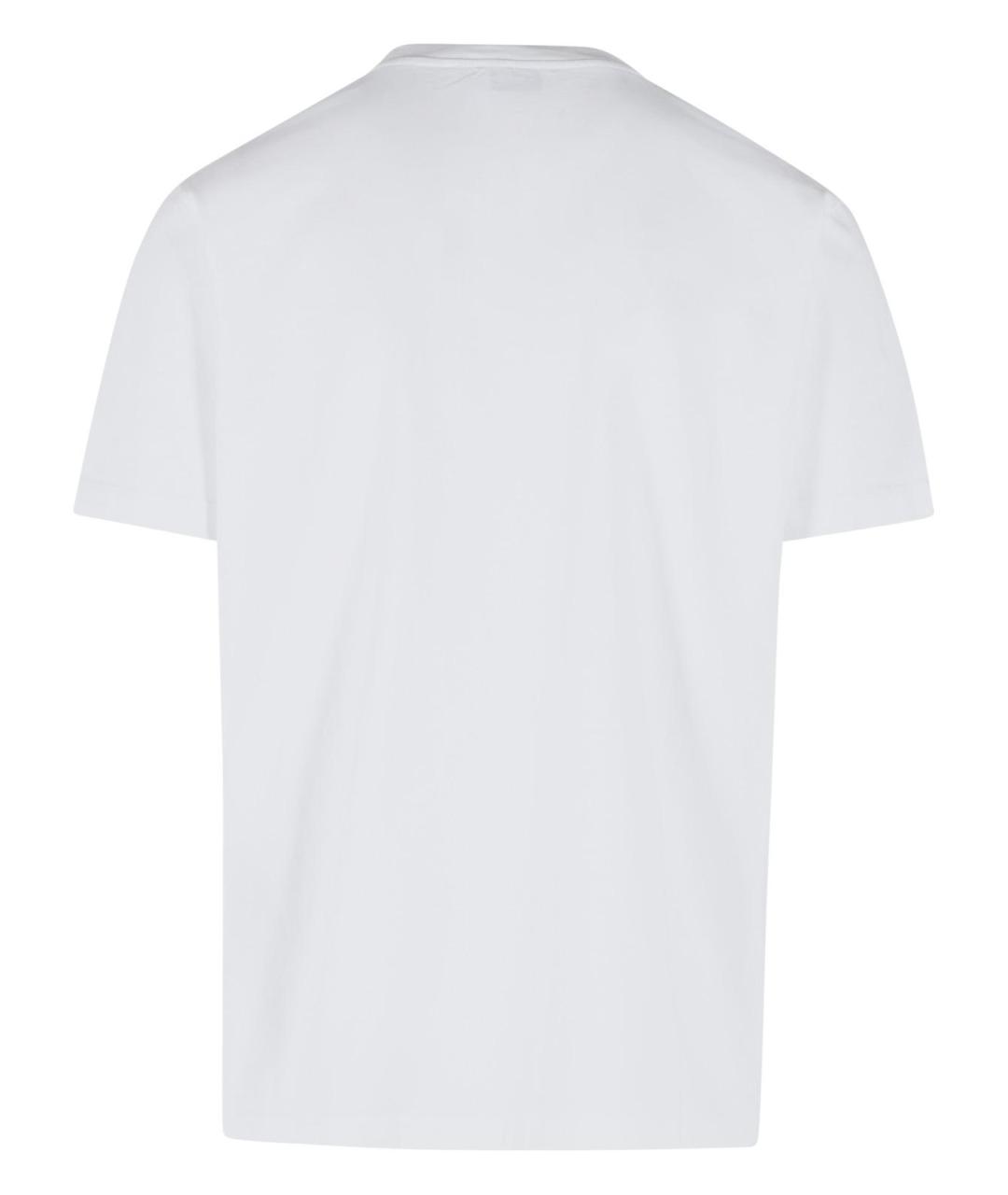 OFF-WHITE Белая хлопковая футболка, фото 3