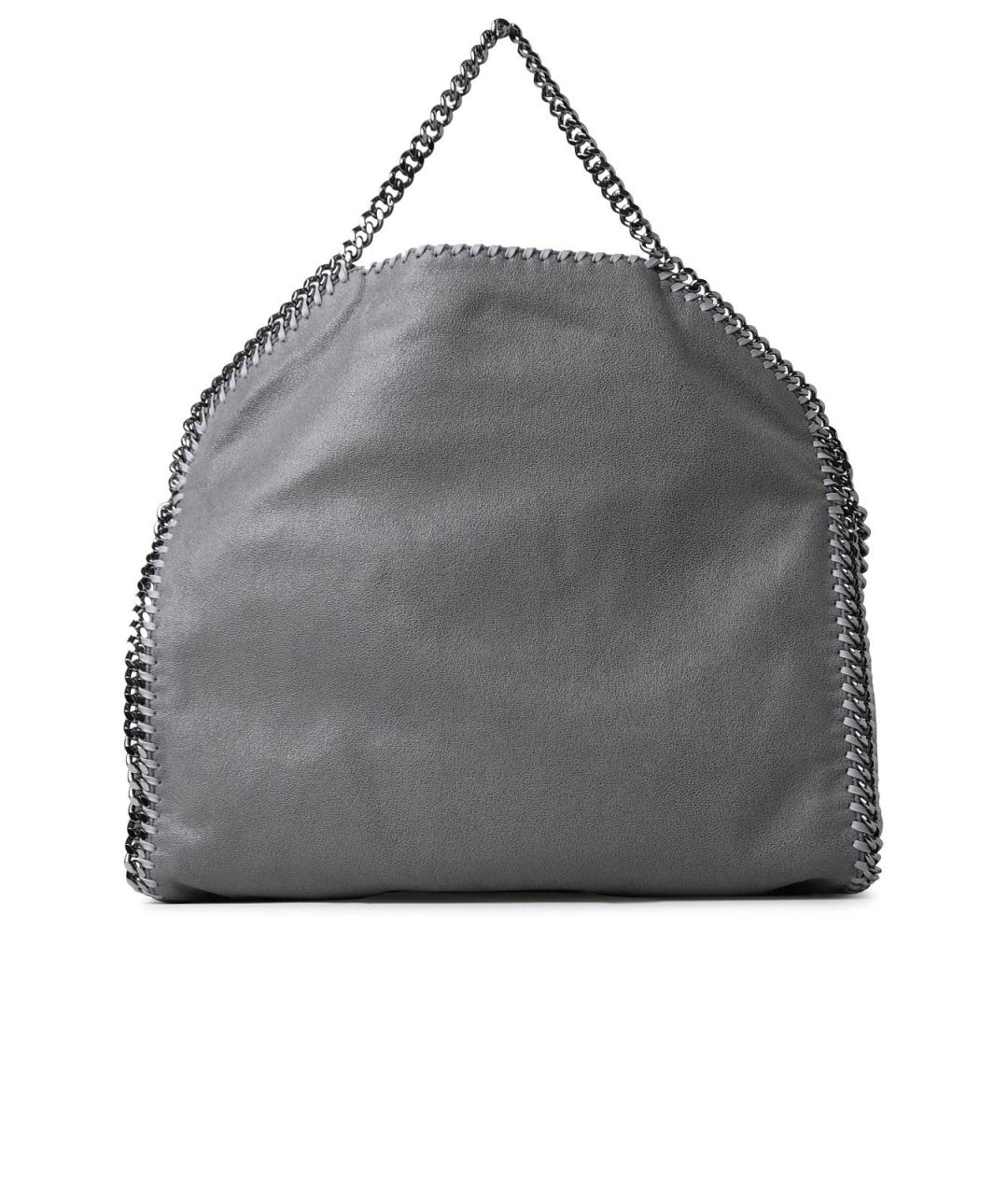 STELLA MCCARTNEY Серая синтетическая сумка тоут, фото 3