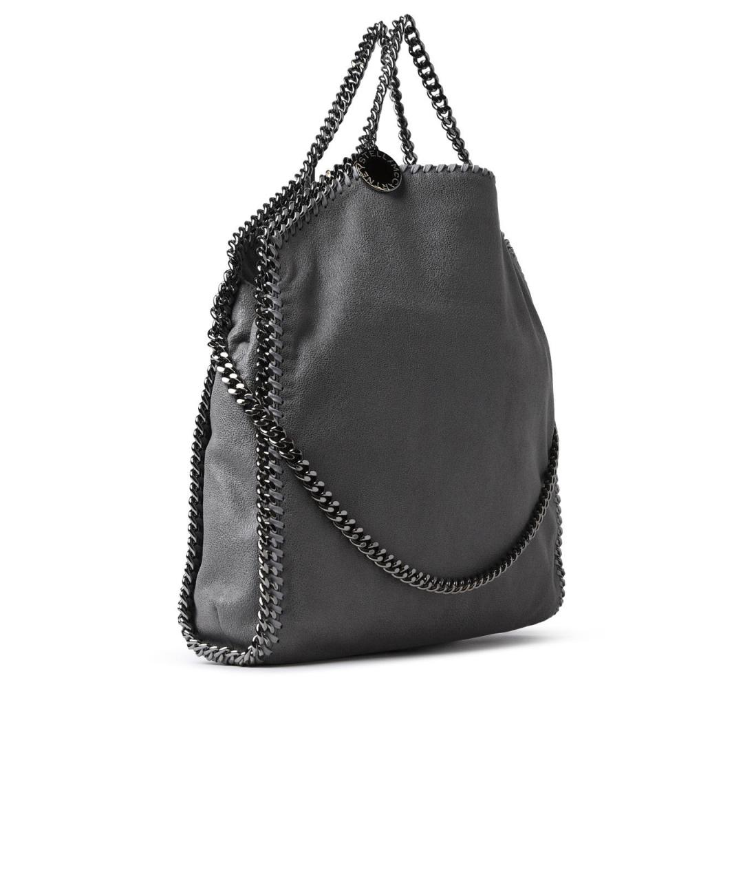 STELLA MCCARTNEY Серая синтетическая сумка тоут, фото 2