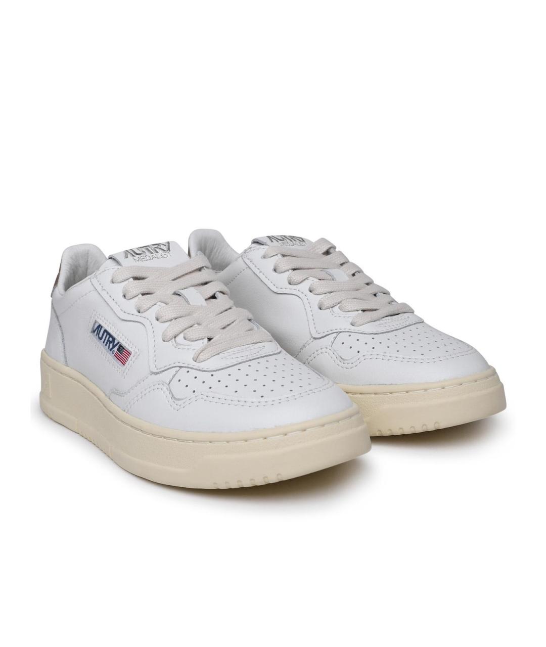 AUTRY Белые кожаные кроссовки, фото 2