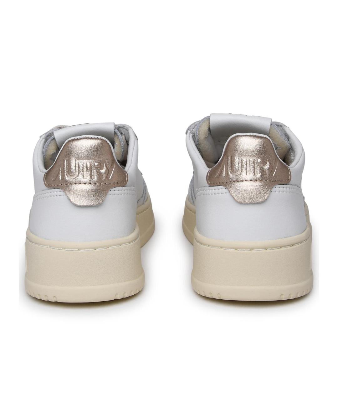 AUTRY Белые кожаные кроссовки, фото 4