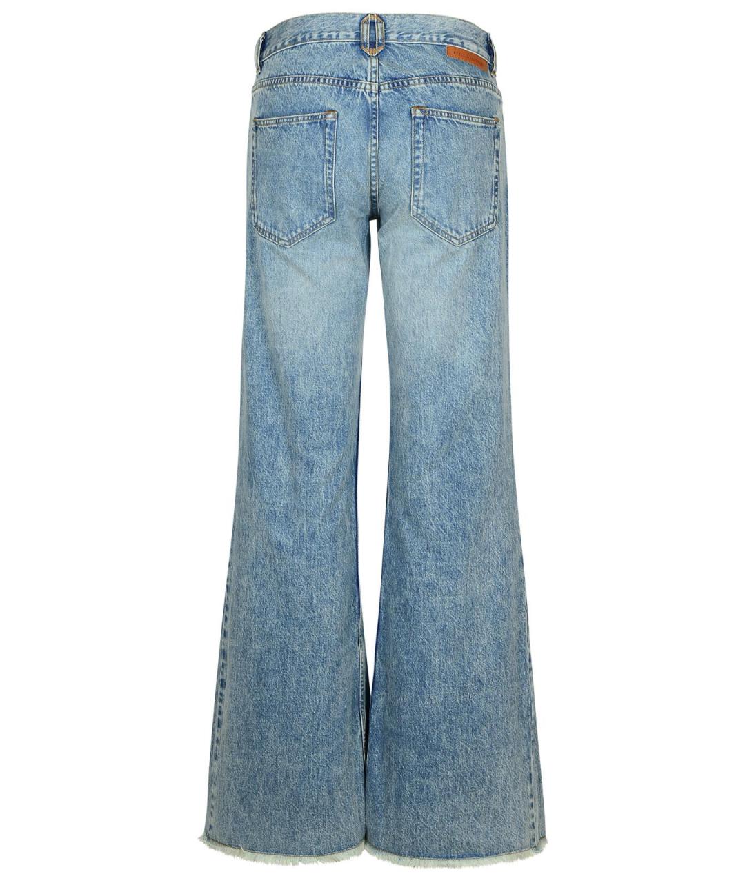 STELLA MCCARTNEY Голубые хлопковые джинсы клеш, фото 3