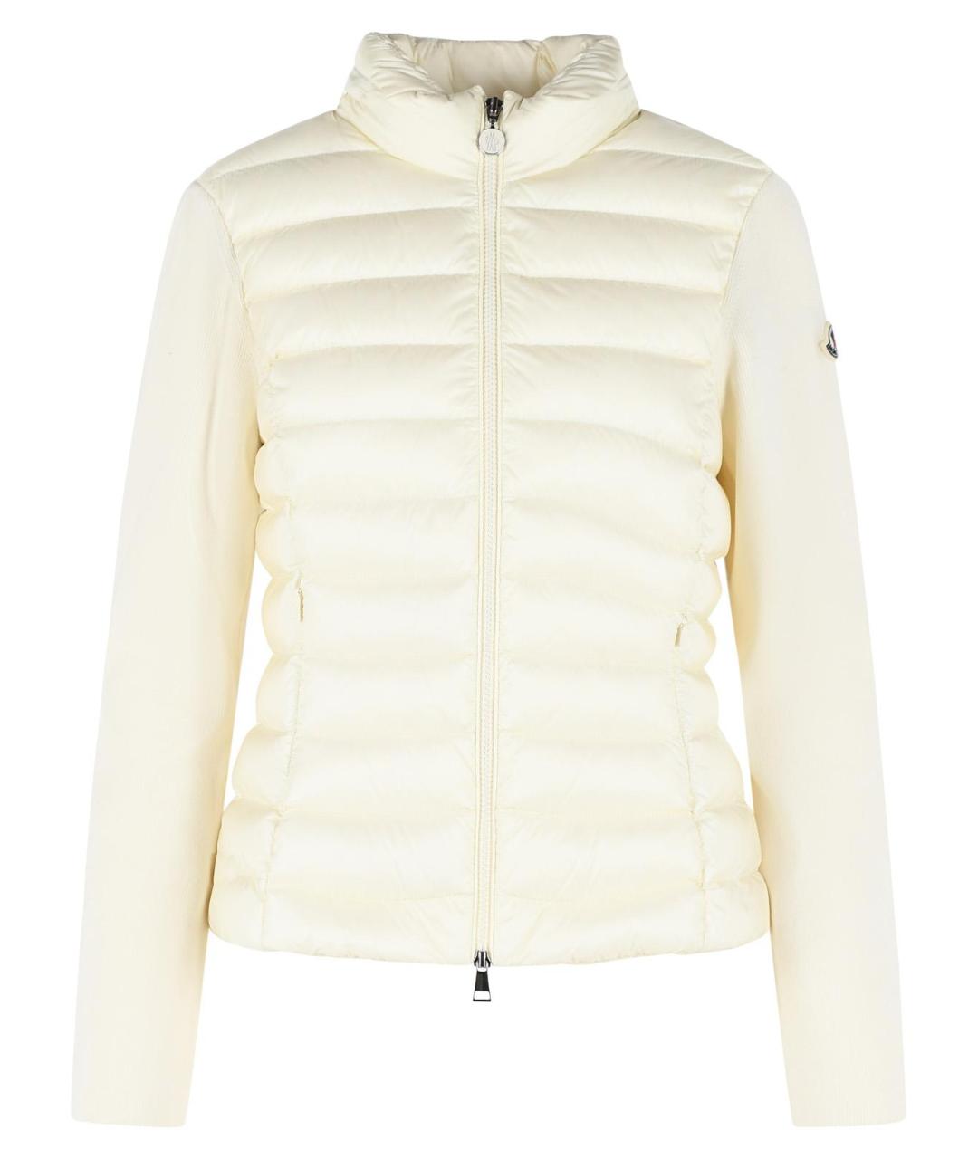 MONCLER Белый полиамидовый кардиган, фото 1