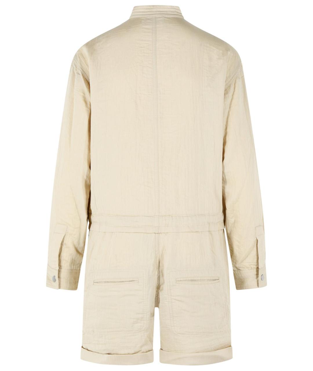 ISABEL MARANT Бежевый вискозный комбинезон, фото 3