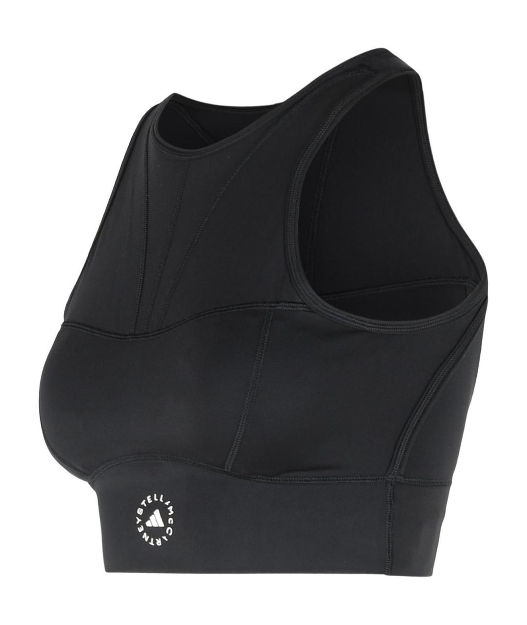 ADIDAS BY STELLA MCCARTNEY Черная полиамидовая майка, фото 2