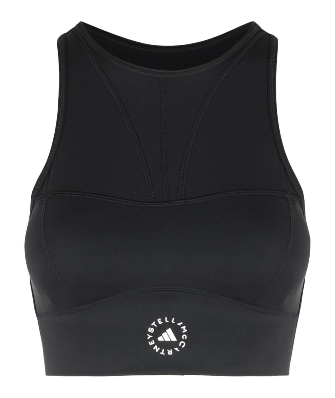 ADIDAS BY STELLA MCCARTNEY Черная полиамидовая майка, фото 1