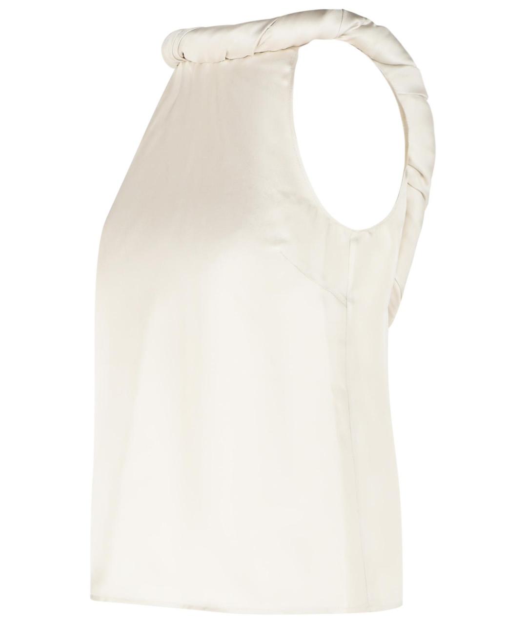 LOULOU STUDIO Белая шелковая майка, фото 2