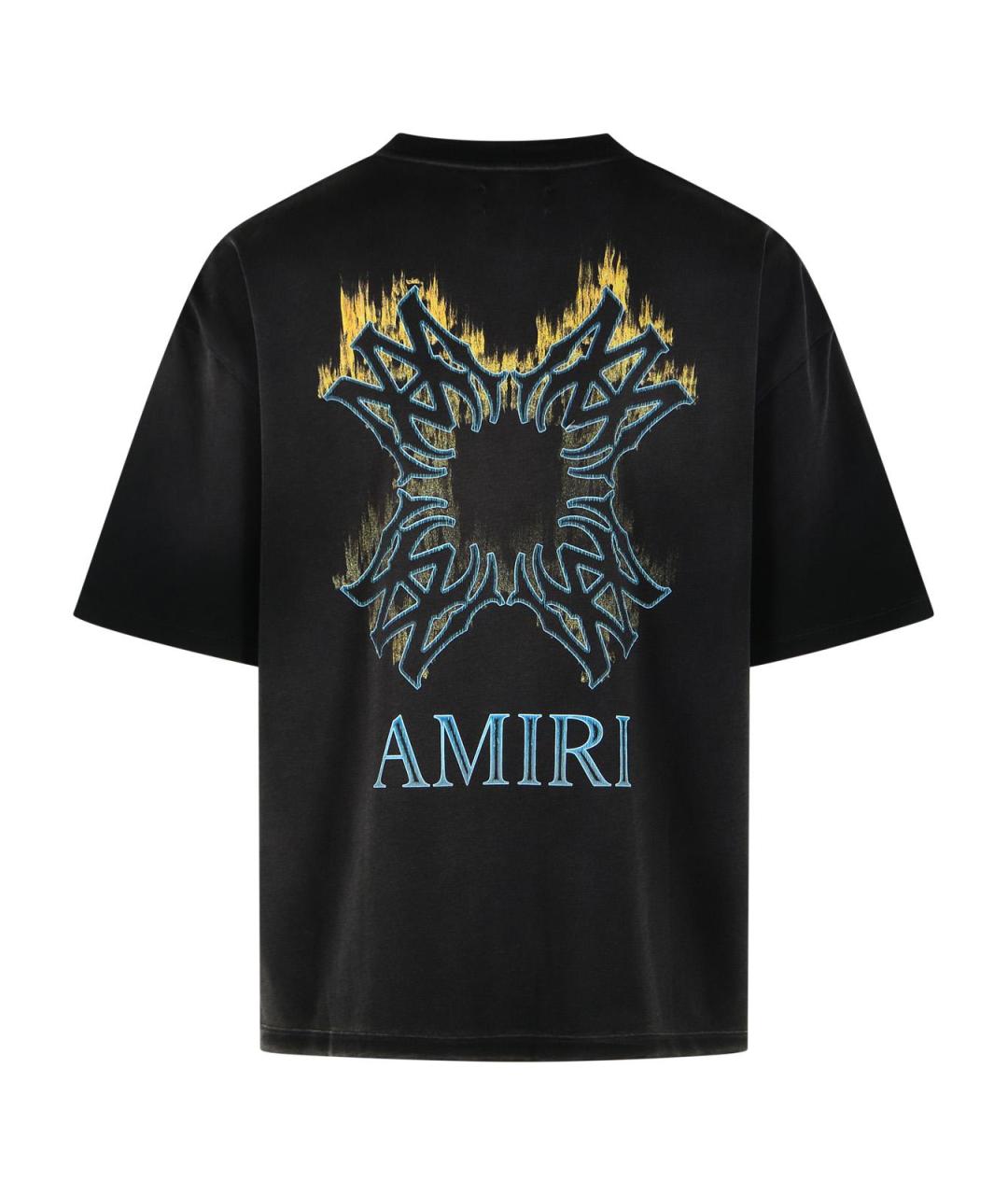 AMIRI Черная хлопковая футболка, фото 3
