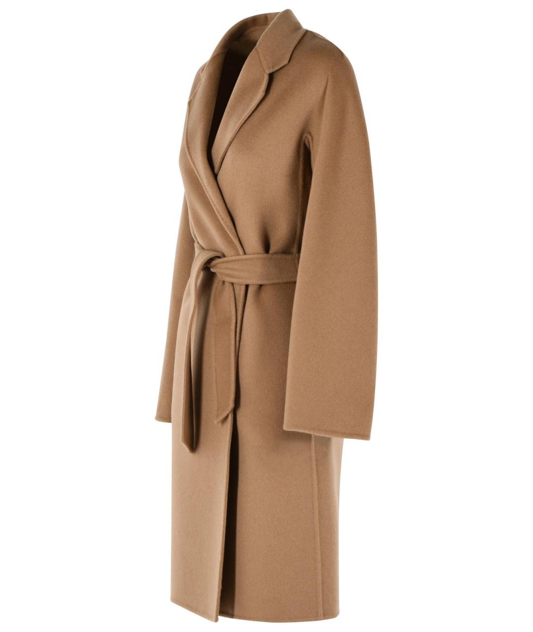 MAX MARA Коричневое кашемировое пальто, фото 2