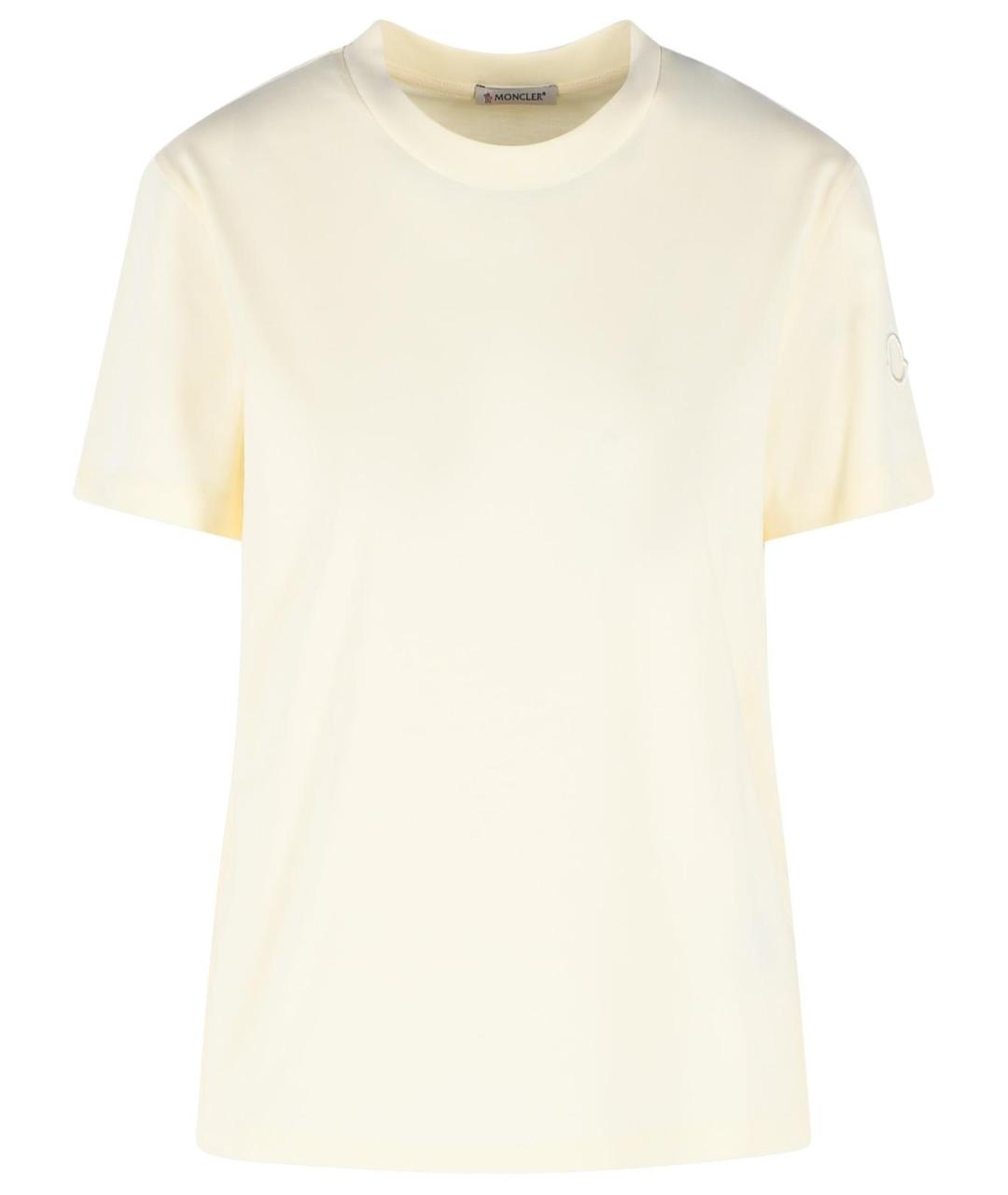 MONCLER Бежевая футболка, фото 1