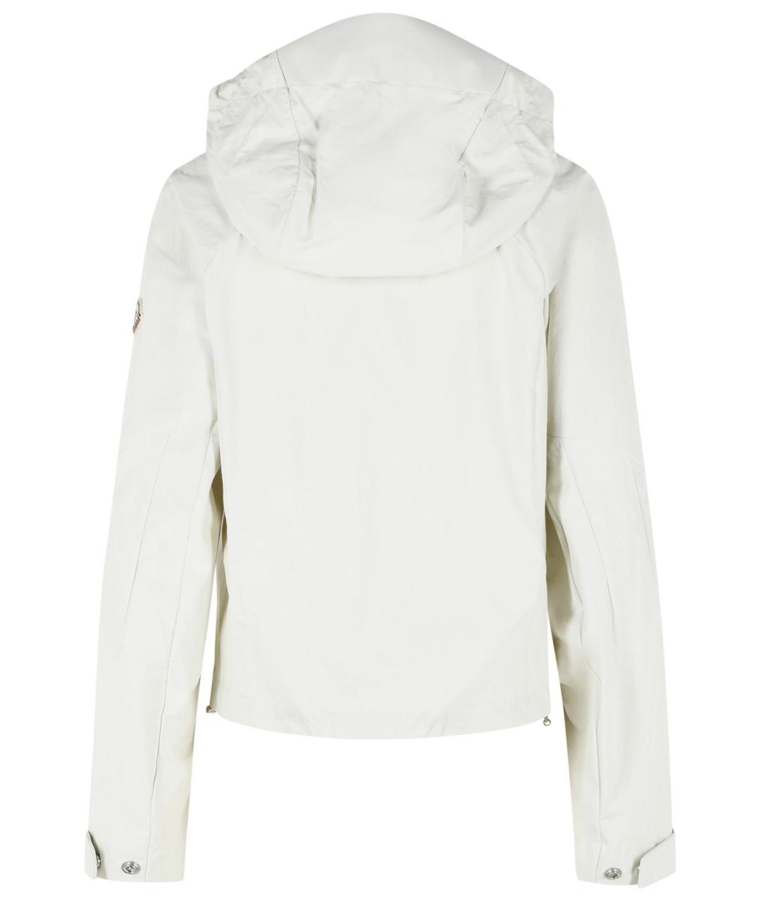 MONCLER Белая полиамидовая куртка, фото 3