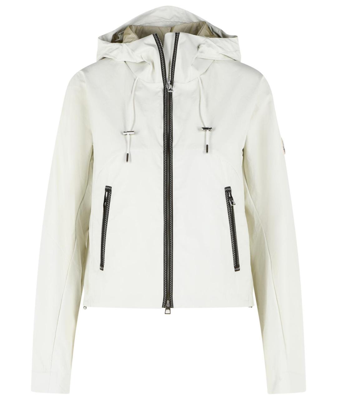 MONCLER Белая полиамидовая куртка, фото 1