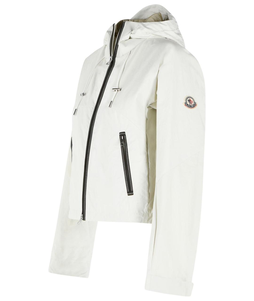 MONCLER Белая полиамидовая куртка, фото 2