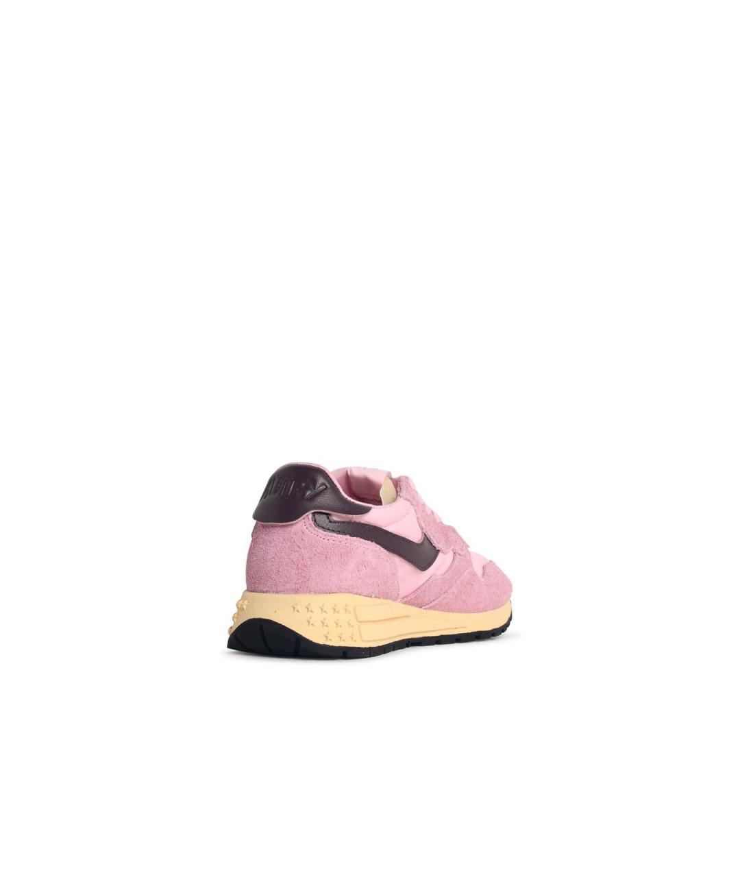 AUTRY Розовые кожаные кроссовки, фото 3