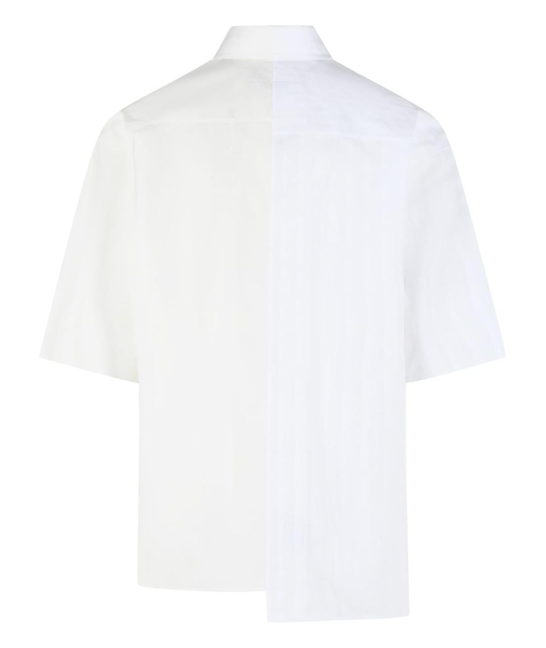 MM6 MAISON MARGIELA Белая хлопковая кэжуал рубашка, фото 3