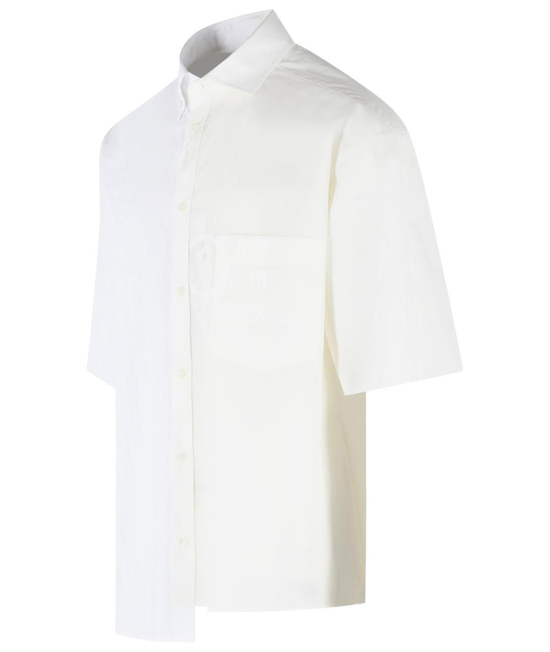 MM6 MAISON MARGIELA Белая хлопковая кэжуал рубашка, фото 2