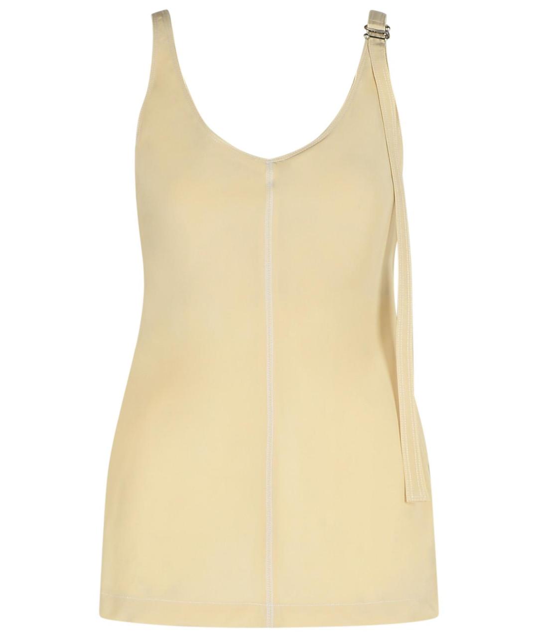 SPORTMAX Бежевая вискозная майка, фото 1