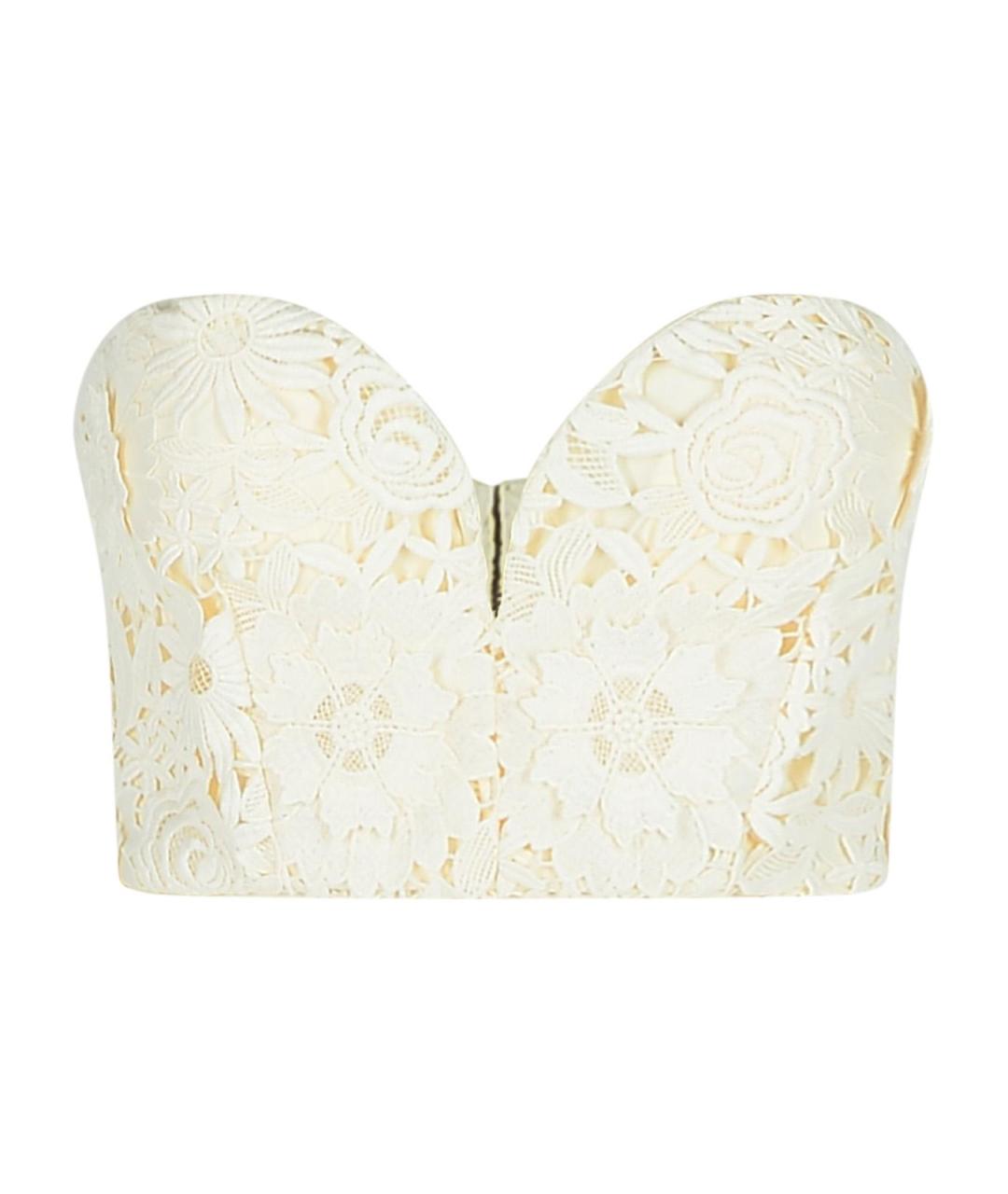 ROTATE Белый полиэстеровый корсет, фото 1