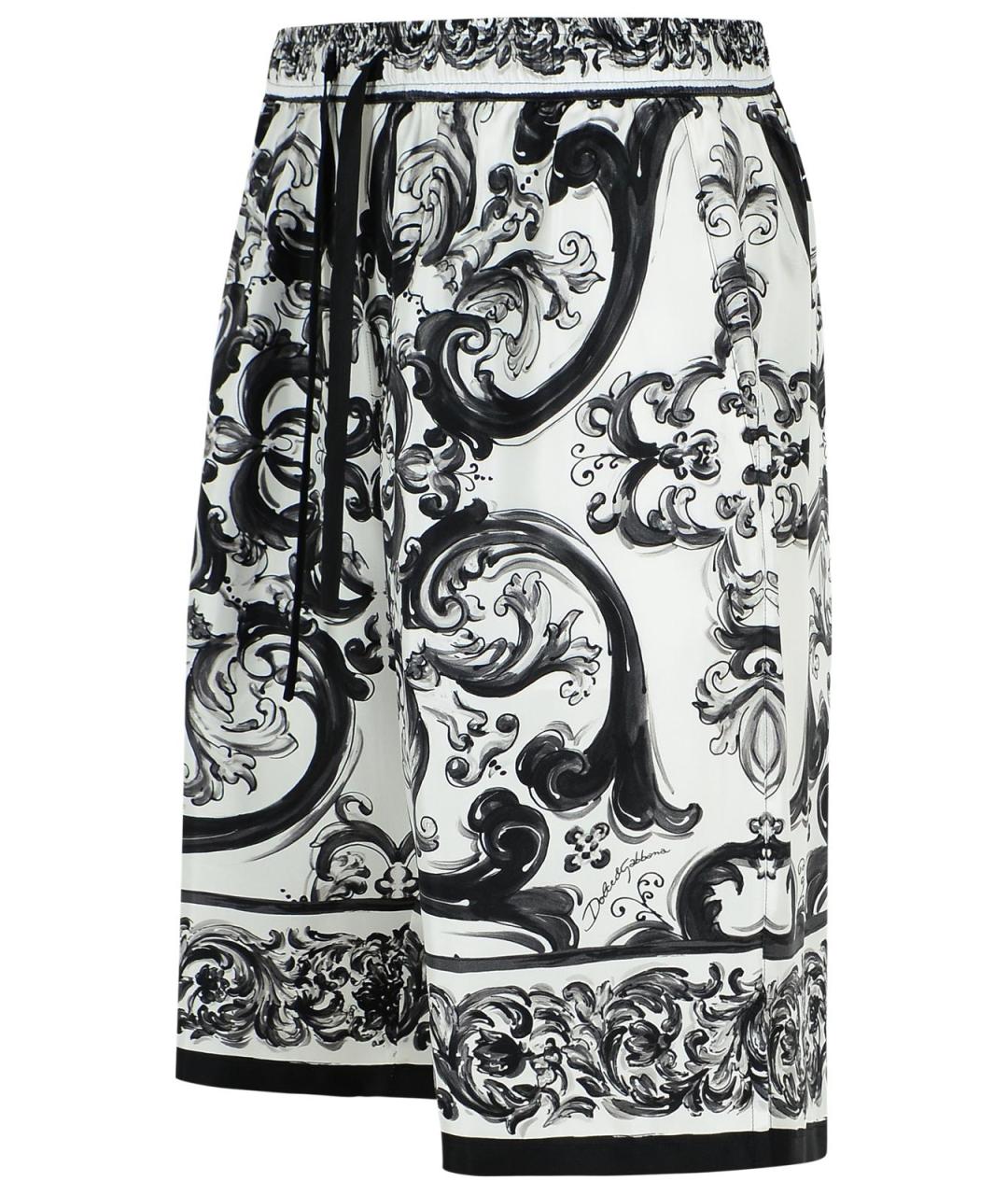 DOLCE&GABBANA Черные шелковые шорты, фото 2