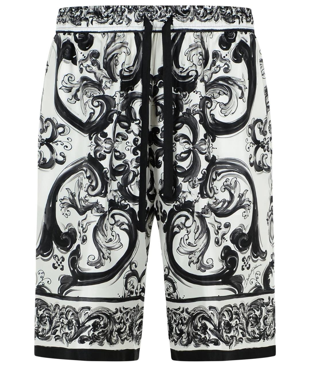 DOLCE&GABBANA Черные шелковые шорты, фото 1