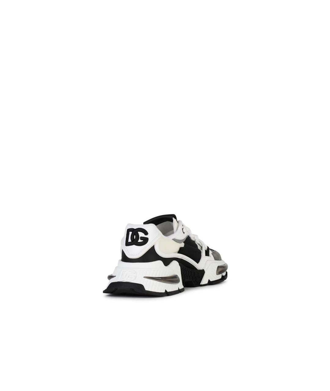 DOLCE&GABBANA Белые синтетические низкие кроссовки / кеды, фото 3