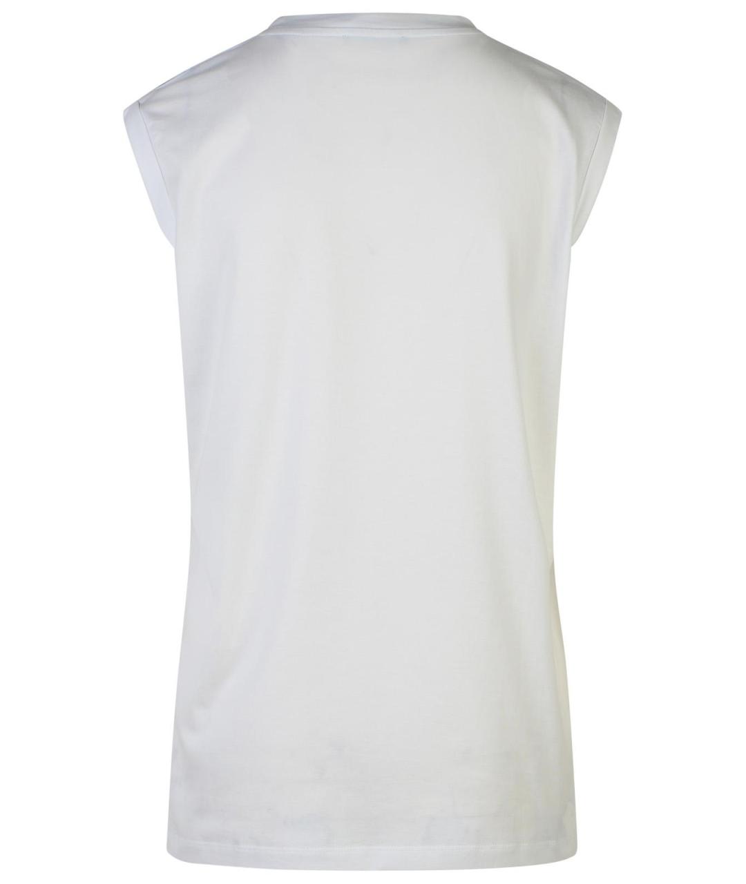 BALMAIN Белая хлопковая майка, фото 3