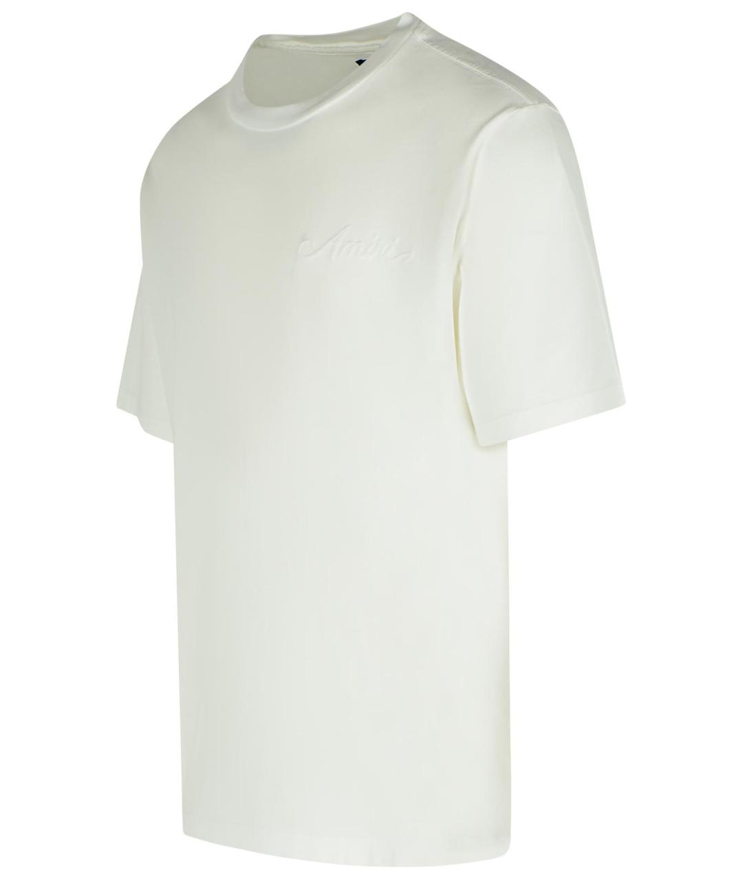 AMIRI Белая хлопковая футболка, фото 2