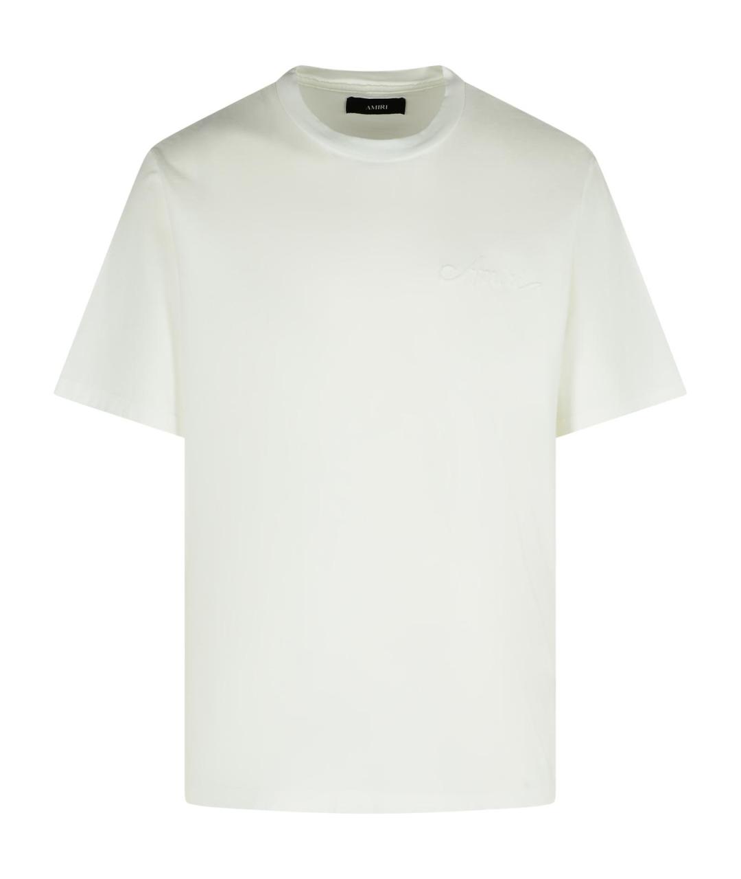 AMIRI Белая хлопковая футболка, фото 1
