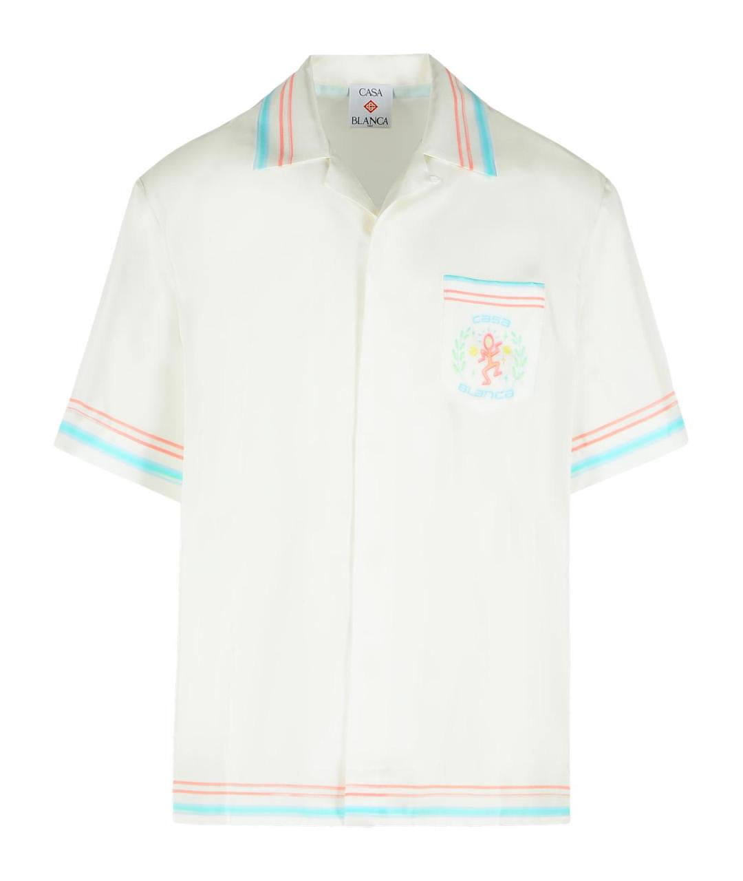 CASABLANCA Белая шелковая кэжуал рубашка, фото 1