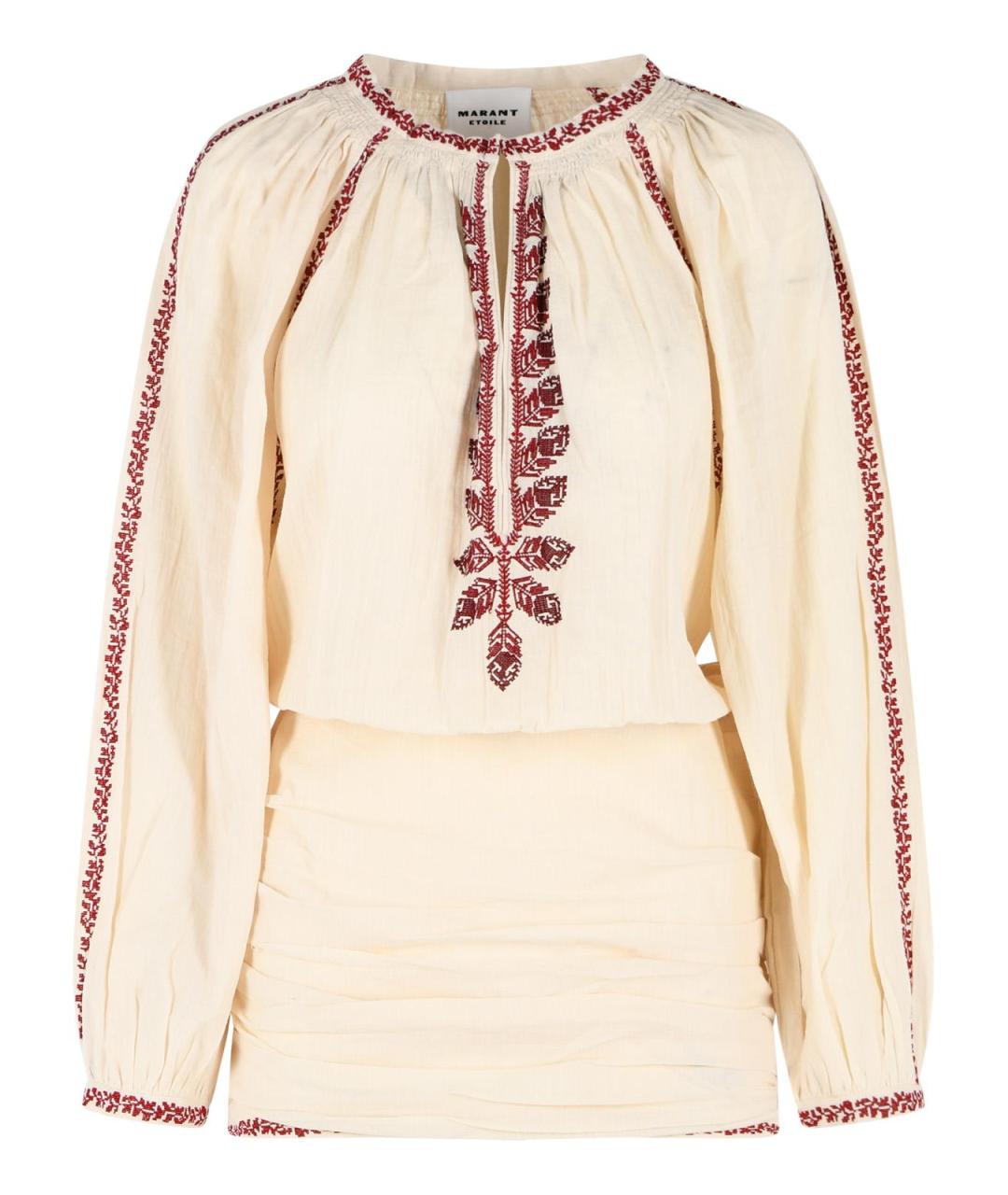 ISABEL MARANT Белое хлопковое повседневное платье, фото 1