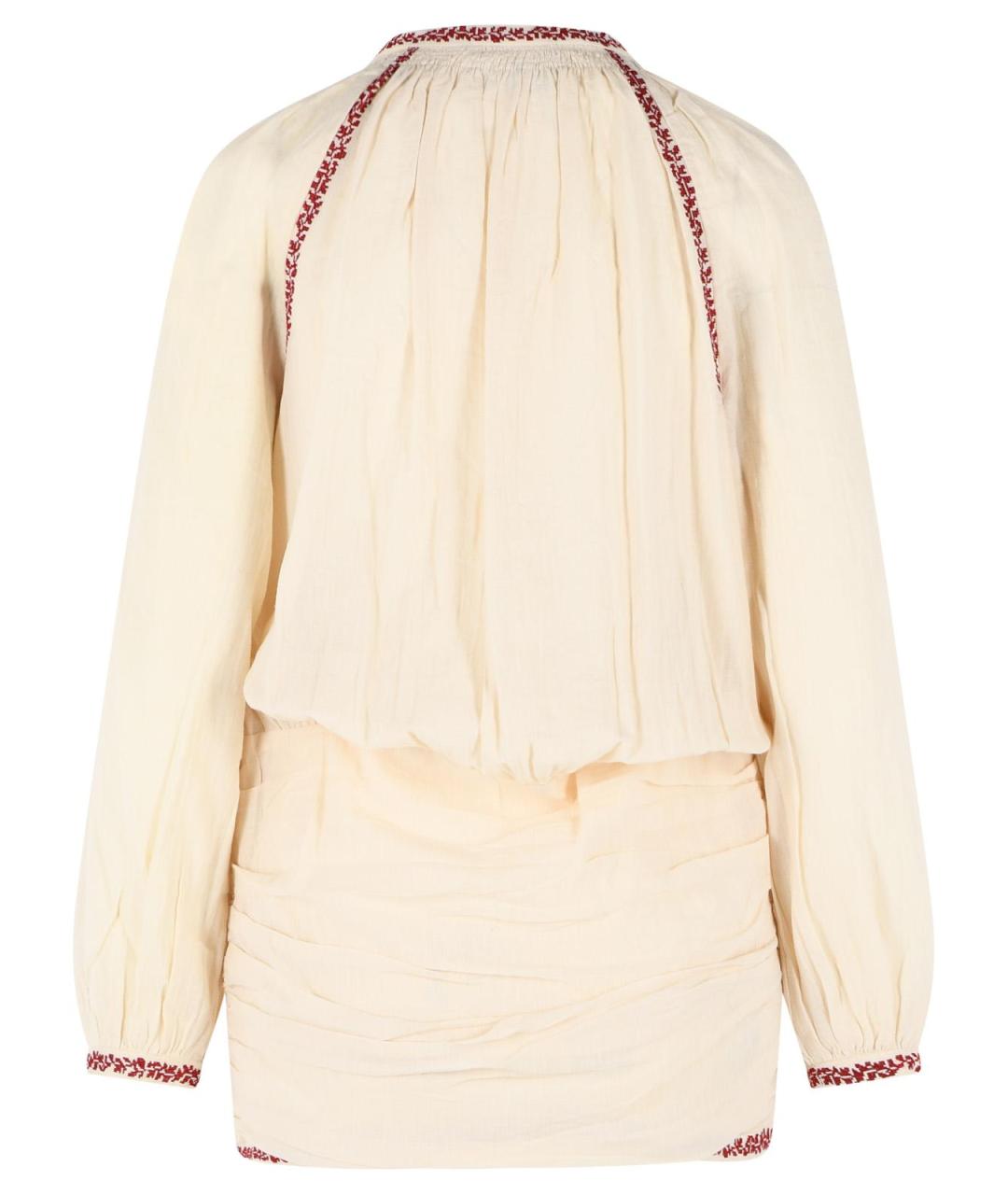 ISABEL MARANT Белое хлопковое повседневное платье, фото 3