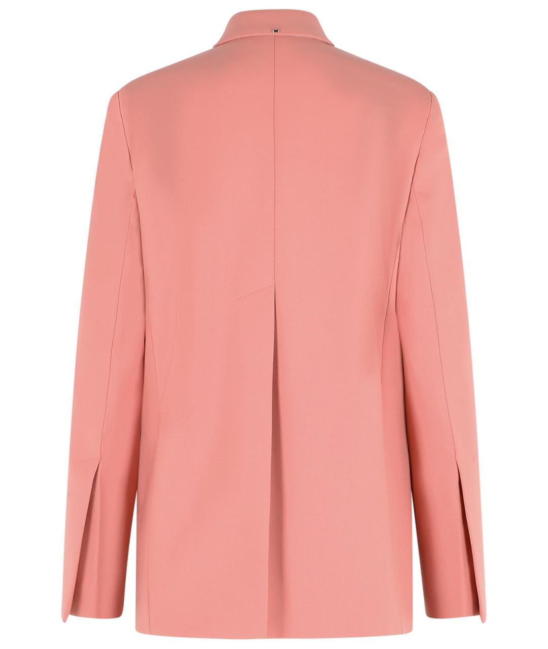 SPORTMAX Розовый шерстяной жакет/пиджак, фото 3