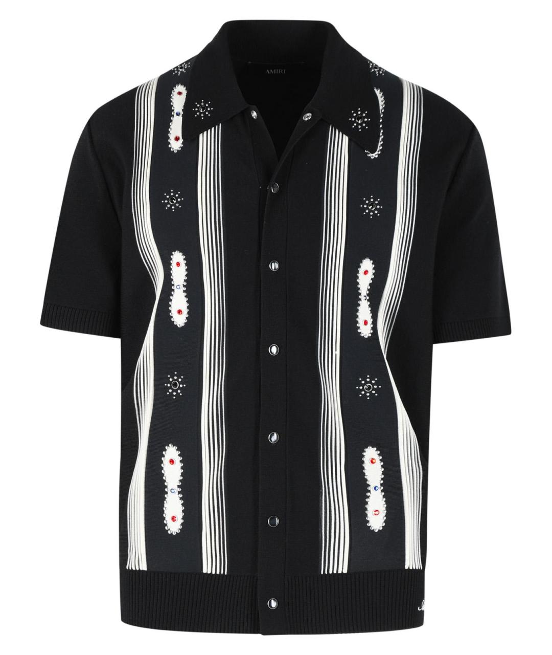 AMIRI Черная шерстяная кэжуал рубашка, фото 1