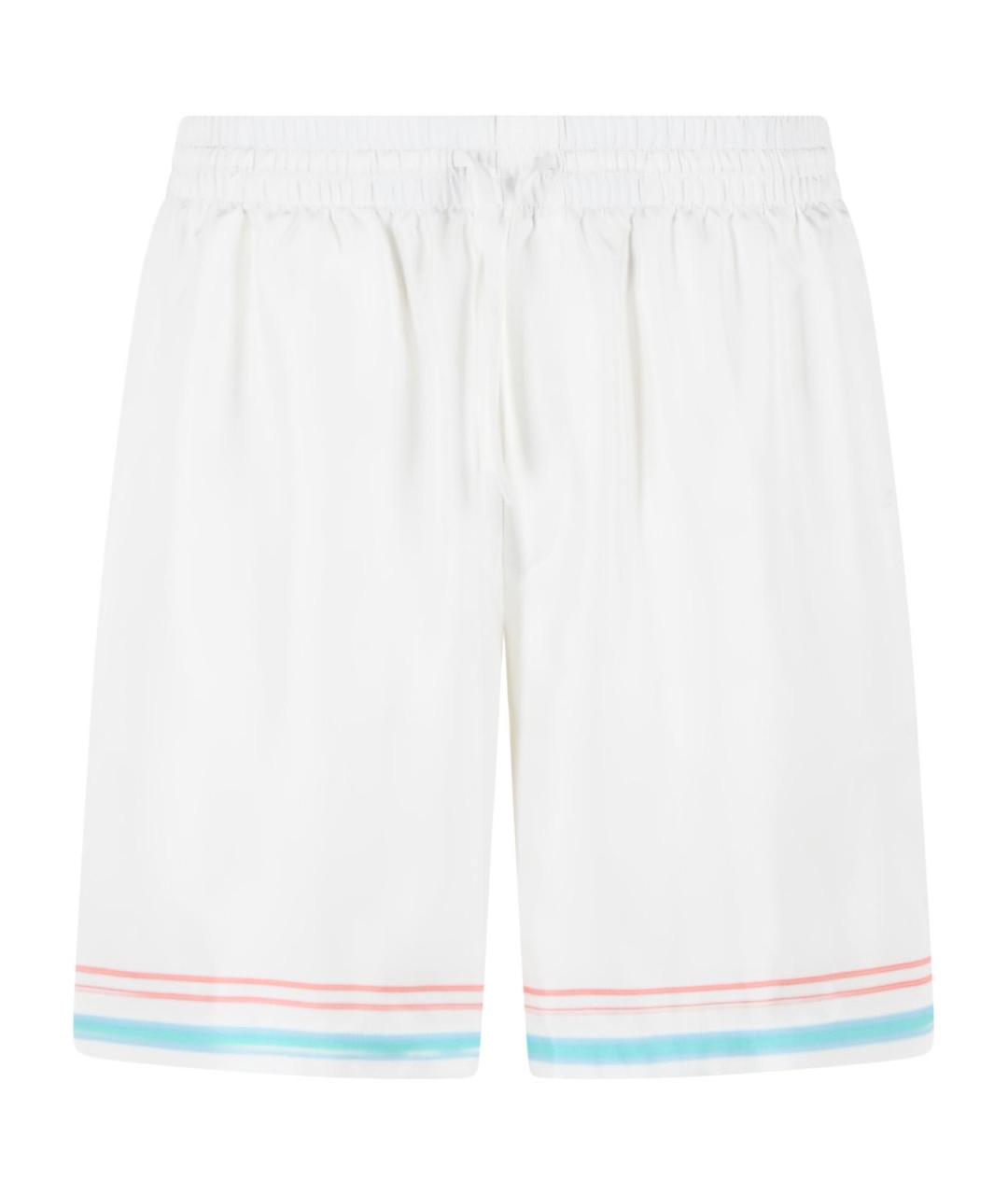 CASABLANCA Белые шелковые шорты, фото 1