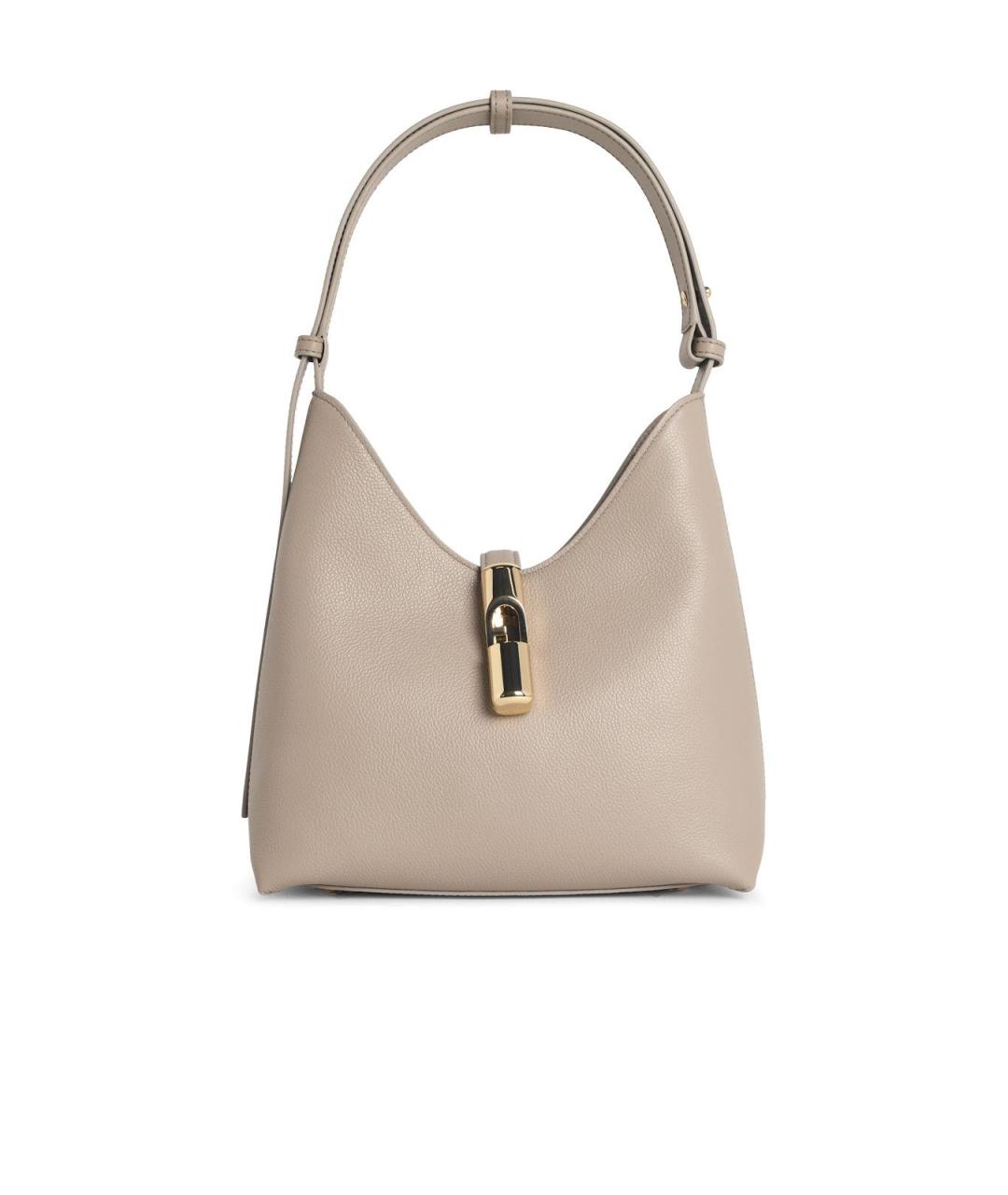 FURLA Серая кожаная сумка через плечо, фото 1