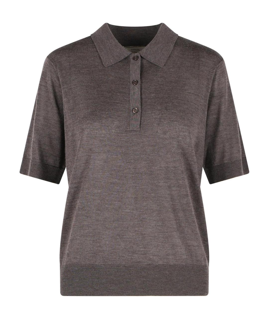 LOULOU STUDIO Коричневая футболка, фото 1