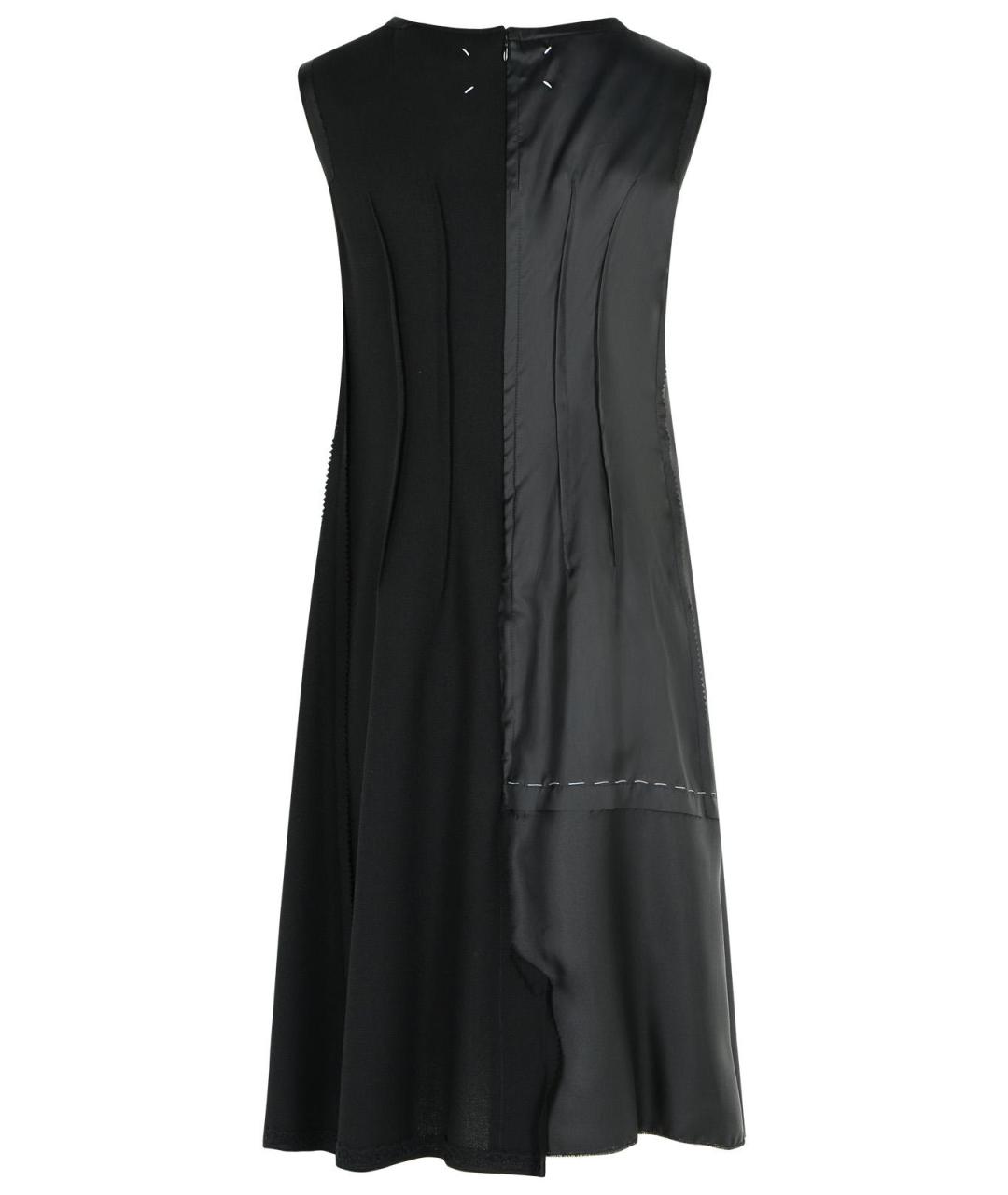 MAISON MARGIELA Черное шерстяное повседневное платье, фото 3